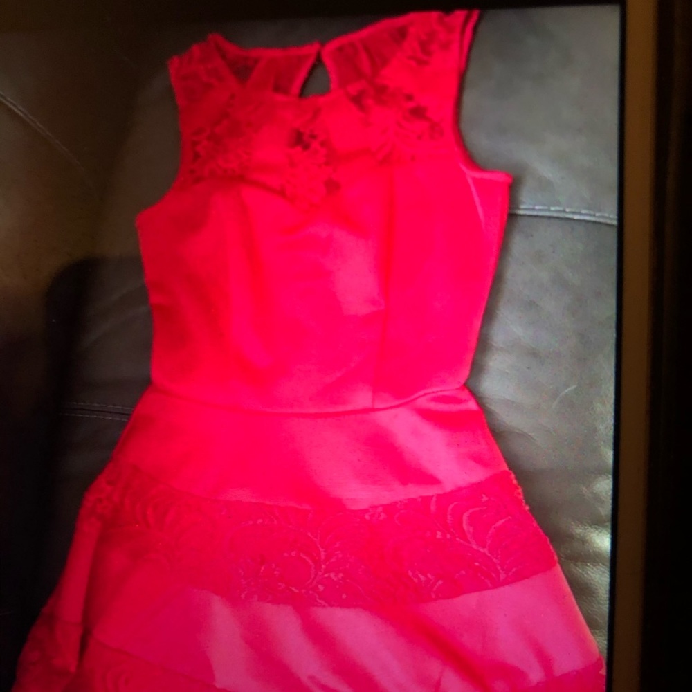 red dress